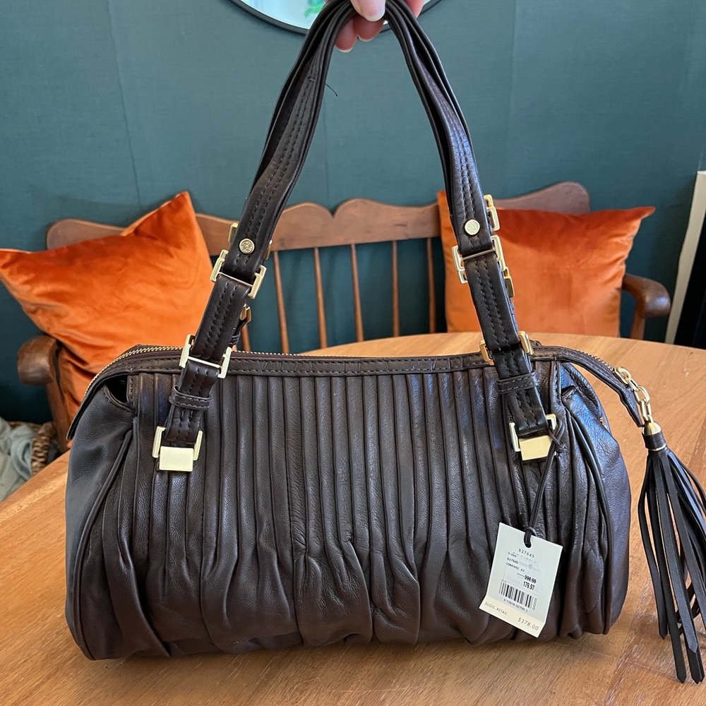 Cole Haan Leather Satchel - Picture 1 of 6